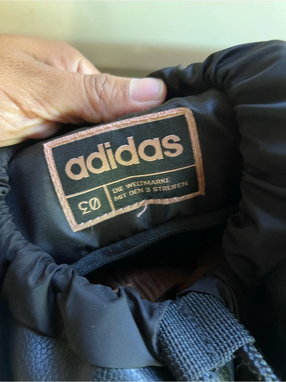 adidas Black Mini Backpack with Rose Gold Accents